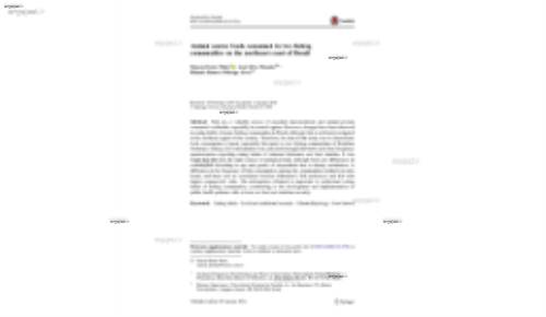 Animal source foods consumed in two fishing communities on the northeast coast of Brazil